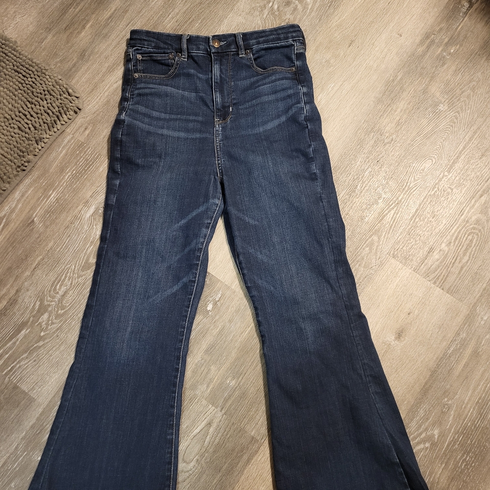 American Eagle Outfitters Dark Indigo Flare Jeans